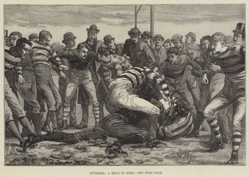 Football, a Maul in Goal